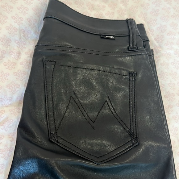 Mother faux leather jeans in black - Picture 8 of 10